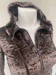 Lululemon Hooded Define Jacket Crushed Velvet French Press Brown Size 4