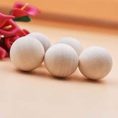 AUXBC 100 PCS 12MM Wooden Balls, Small Round 1/2 Inch inch