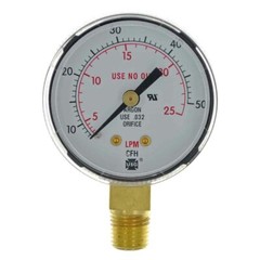 Miller Smith GA136-03 2″ 50 CFM / 25 LPM Replacement Gauge