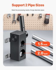 Pipe Notcher, Tubing Pipe Notcher for 1.5/2-inch Pipes, Steel Pipe and Tube Notc