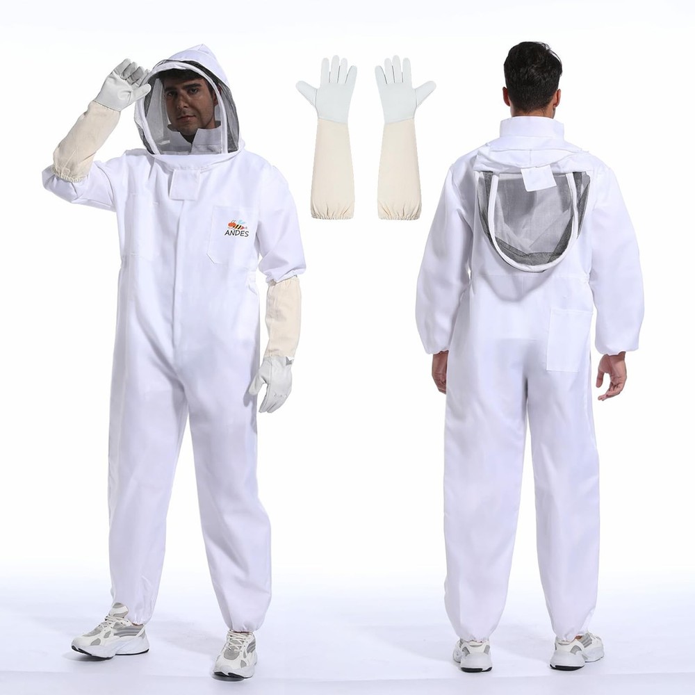 ANDES Sting Proof Bee Suit for Men Women With X-Large, Not Water Resistant