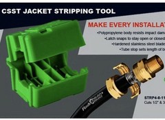 NEW FlashShield+ CSST Stripper Tool STRP4-8-11 1/2” 3/4” Gastite NIB 1-Day Ship