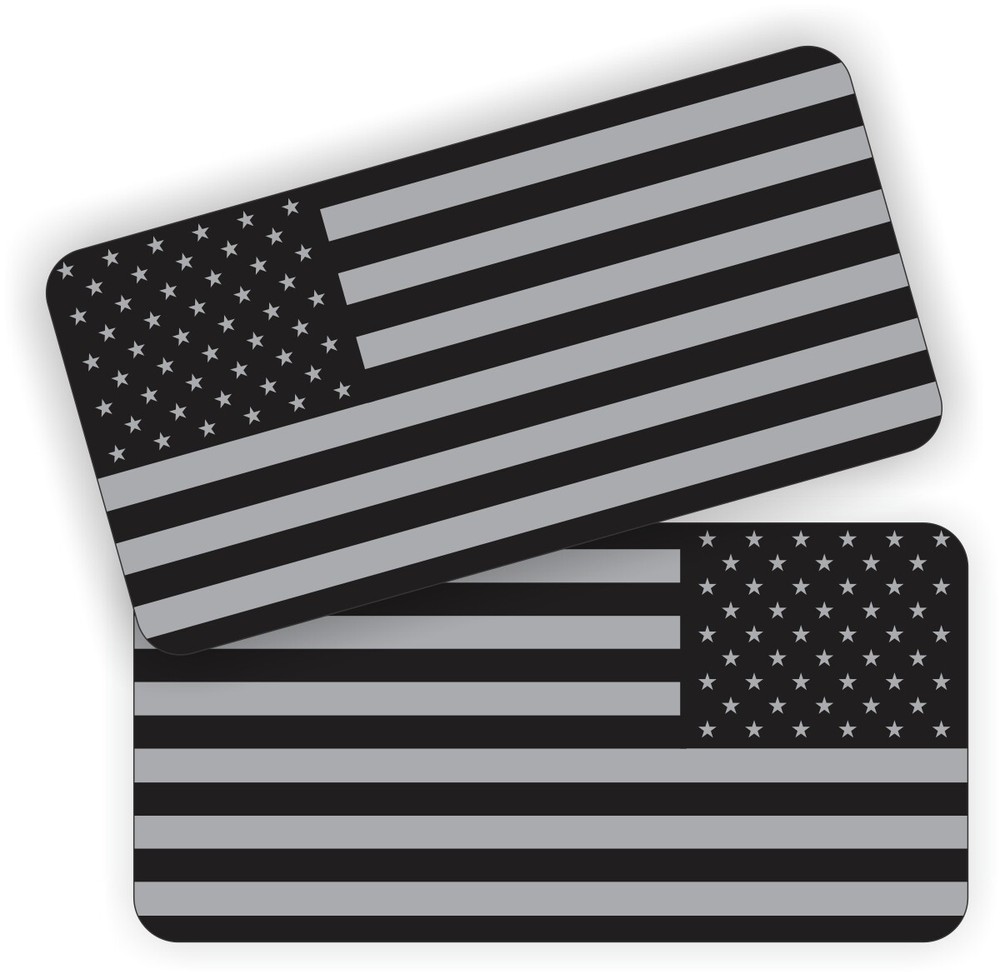 Black Ops American Flag 1×2 Stickers – Decals  Special Forces Tactical Stealth