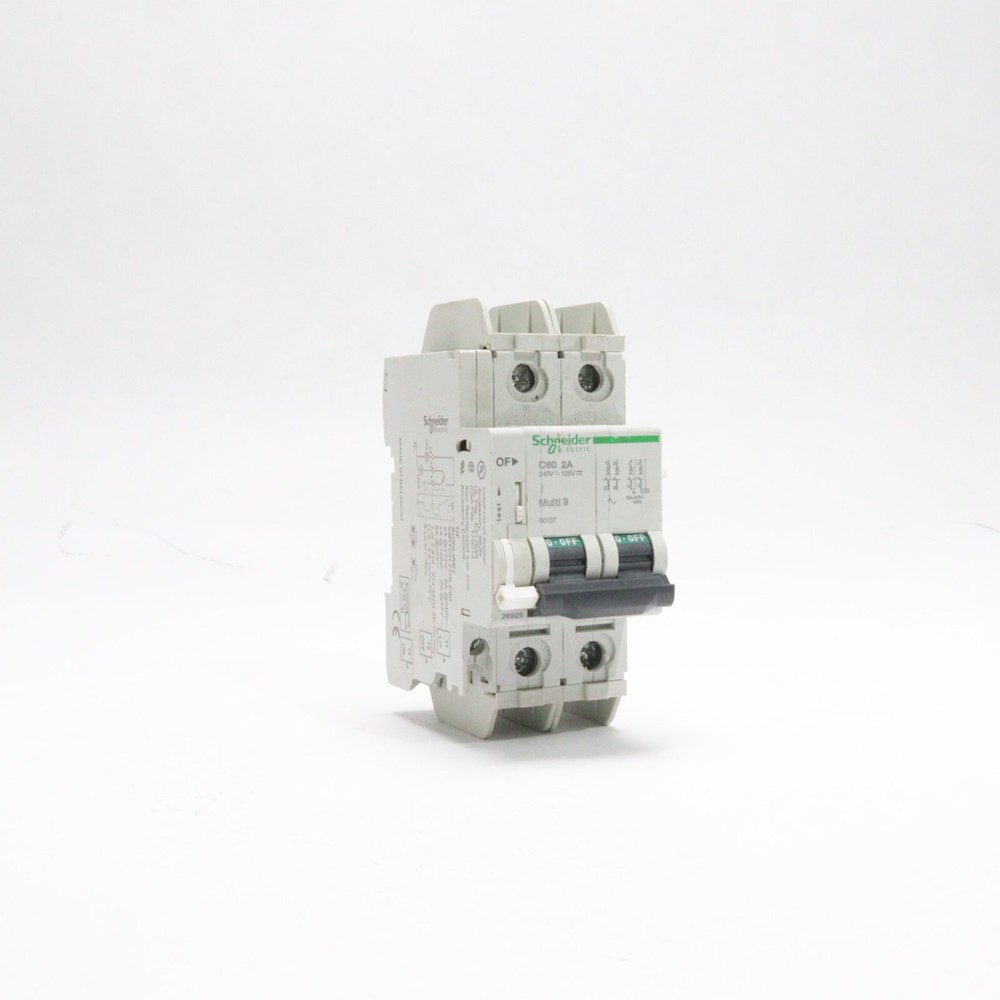 SCHNEIDER ELECTRIC 2POLE CIRCUIT BREAKER C60 2A 60137