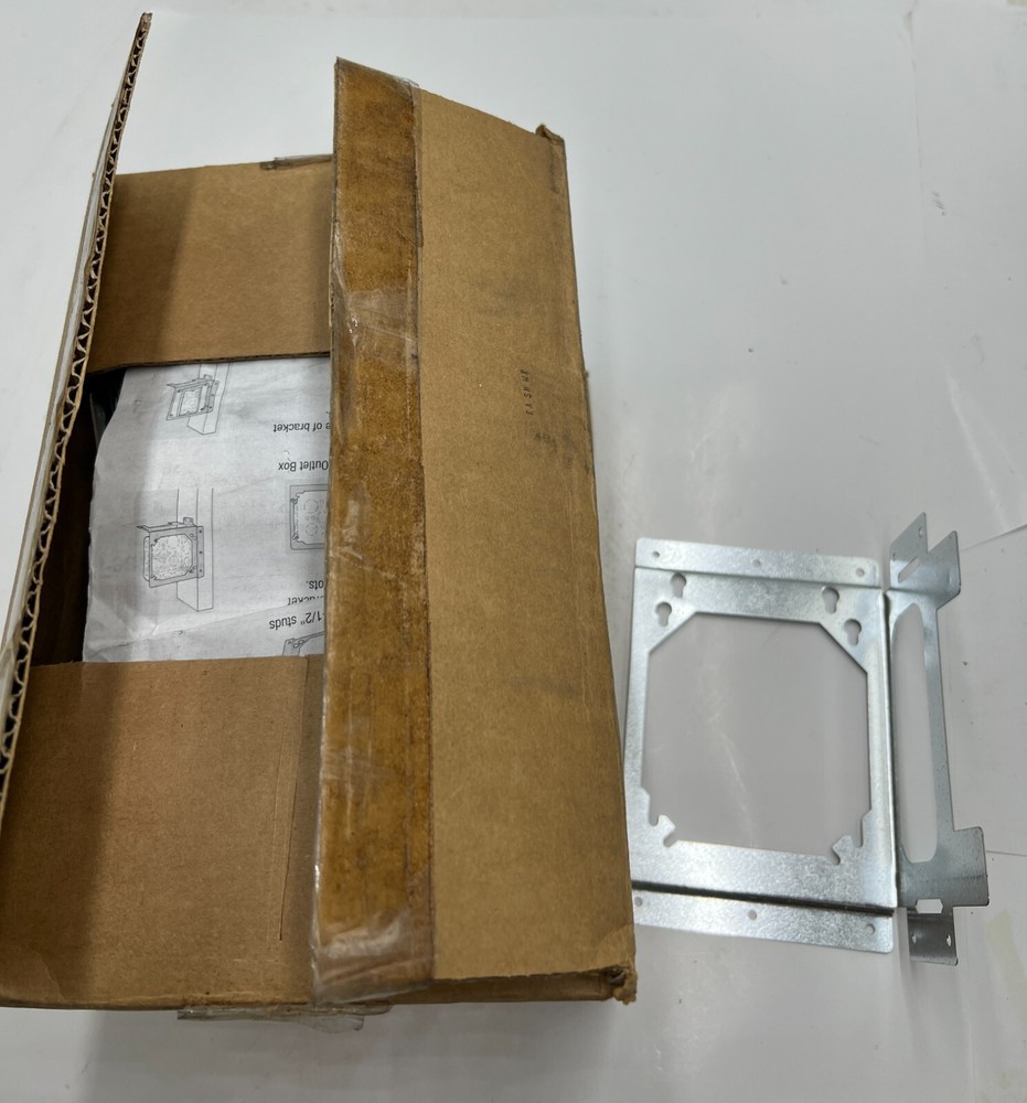 Box of 100- Hubbel 2-Point Box Mounting Bracket for Left/Right Side Stud Mount