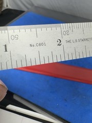 THE L.S. STARRETT CO. No. C601 Tempered 6 Inch Scale
