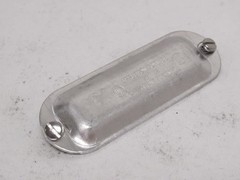 194828 Old-Stock; OZ Gedney BS50A Lot-2 Aluminum Conduit Body Covers; 1/2″