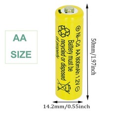 Betmaxful 12 Packs 1.2V NI-CD AA 800mAh Nickel Cadmium Rechargeable…