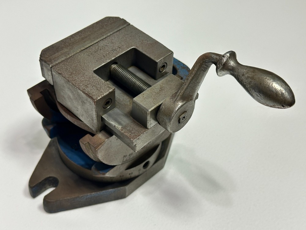 VR WESSON USA Compound Universal Milling Grinding Angle Vise, 3″ Jaws, 3 Axis