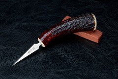 Kotoh Knife Works 5.32″ Kotoh-I Ice Pick Stag Horn Handle w/ Wood Sheath