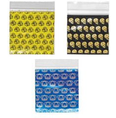 1000pcs 2”x2” Mini Ziptop Bags – 10 Styles, Random Mix Chosen! (10 styles x 100)