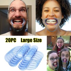 20pc Medium Dental Cheek Retractor Oral Mouth Opener C type For Adult YA Game