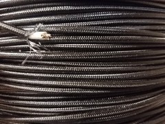 SRML BLACK 12 AWG 25′ FT FIBER GLASS BRAID APPLIANCE HI TEMP WIRE MOTOR LEAD