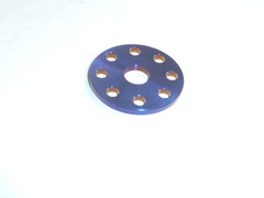 Titanium M6 FLAT DRILLED WASHER BURNT BLUE CAR BIKE KART BOAT SKI NO RUST 23 DIA