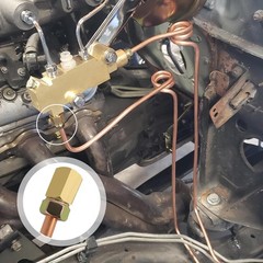 3/16 Copper Brake Line Kit 25ft with Fittings Nuts