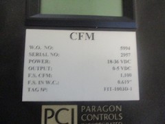 Paragon Controls Model: FIT-1003-D Flow Indicating Tranducer . Good Used Stock