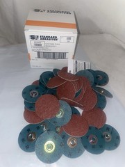 Standard Abrasives 2″ Sanding Discs 522452, 36 Grit, TS Quick Change, 50pk