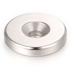 Countersunk Ring Round Disc Strong Magnet N35 Rare Earth NdFeB Magnet With Hole