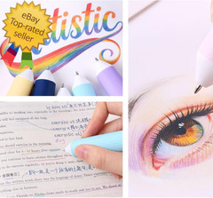 60 Colors Multicolor Pen in One, 6Pcs 10-In-1 Retractable Colored Ballpoint Pens