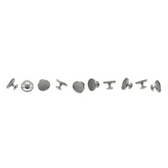 US Dental Orthodontic Composite Ceramic/Metal Lingual Button Bondable Round Base