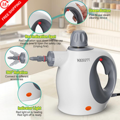 Multi-Surface Handheld Pressurized Steam Cleaner with 13 PCS LARGE, White