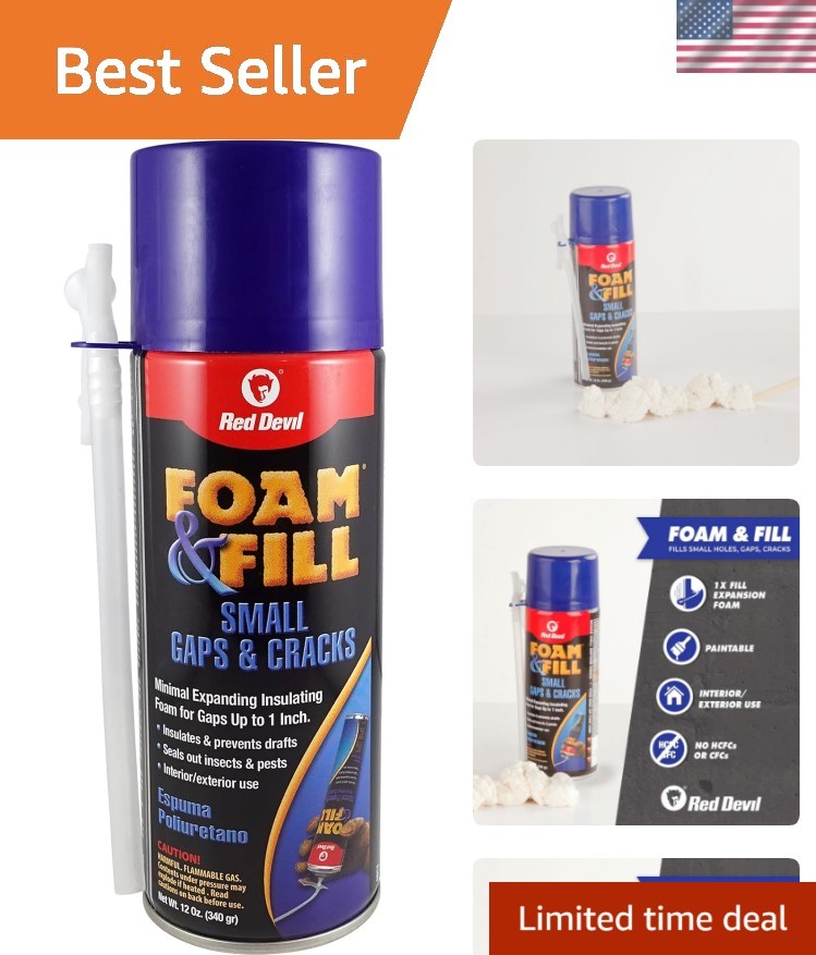 Spray Foam & Fill Small Gaps & Cracks Expanding Insulation, Polyurethane Seal…