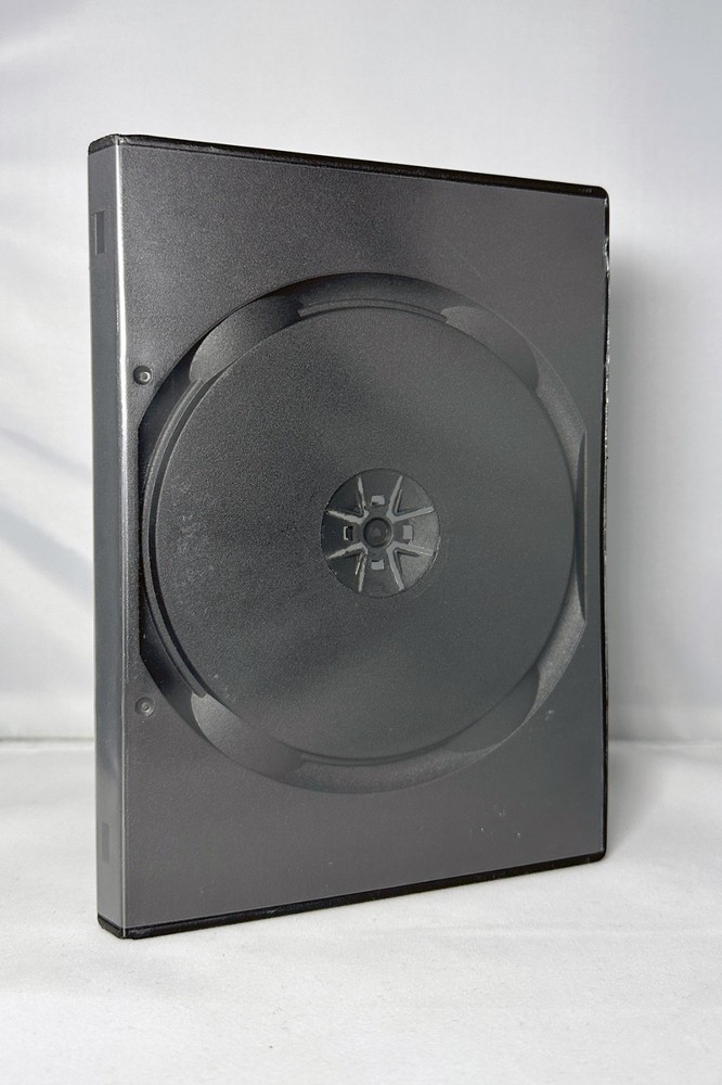 50 pack 14mm 3 Disc Triple CD DVD Black Case with Tray – BRAND NEW