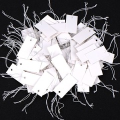 Shappy 300 Pcs 0.8 x 1.58 Inches White Price Display Tags Marking Labels Disp…