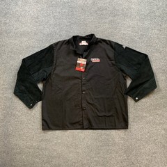 Lincoln Electric Jacket Mens 2XL Welding Traditional Split Leather Sleeve FR