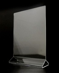 Dazzling Displays 10 Acrylic 8.5″ x 11″ Vertical Top Load Sign Holders
