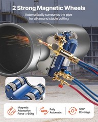 VEVOR Electromagnetic Gas Pipe Cutting Machine 0.2″-4″ Thick Tube 2″-30″/Min