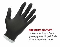 5x VENOM STEEL Nitrile Gloves Rip Resistant Size Fits Most 500 Total