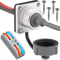 Waterproof RV Wall Pass Through Kit for Starlink Mini, Aluminum DC Cable Pass…