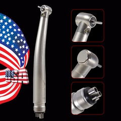 10pcs Dental Fiber Optic LED E-generator High Speed Handpiece 3 Spray 4 Hole st