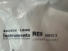 Bausch & Lomb Storz N0410 3 Billeau Ear Loop 4mm X 7mm Large 6.4″ Length