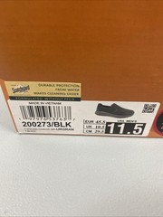 Skechers Mens Work Shoes Sz 11.5 Slip Resistant Memory Foam Slip On Black Mesh