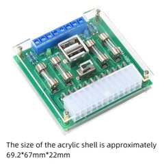 20Pin 24Pin ATX Benchtop Board Computer PC Power Supply Breakout Adapter Module