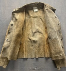 Vintage Weldmark Cowhide Leather Welding Jacket Brown Size L Back Buckle