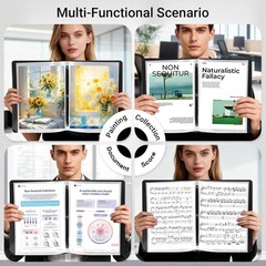 Presentation Binder 40-Pocket, Displays 80 Pages, 9×12 inch with Plastic Slee…