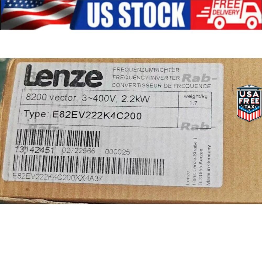 E82EV222K4C200 NEW LENZE E82EV222_4C200 Inverter 8200 Vector 2.2kW