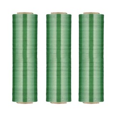 4 Rolls 34 Gauge Packing Pre Stretch Film Shrink Hand Wrap 17″ x 1476′ Green