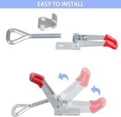 6 Pack Adjustable Toggle Latch Clamp Quick Release Pull Latch for Tool Box