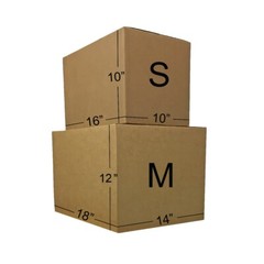 UBMOVE Basic Moving Boxes Kit #1 + Supplies 18 Moving Boxes, Bubble, & Tape