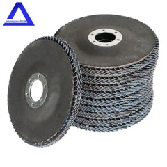 100PCS Premium Zirconia Flap Sanding Disc Grinding Wheel – 4-1/2 x 7/8″ 40 Grit