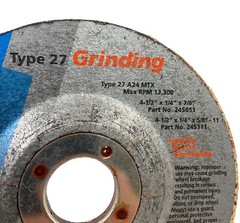 ☀️Rex-Cut 4-1/2″ A24 Cotton Fiber Grinding Blending Wheel, Fast Cut Weld Removal