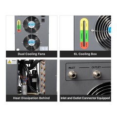 Cloudray CW-5200 Industrial Water Chiller for 50-150W CO2 Laser Engraver Cutter