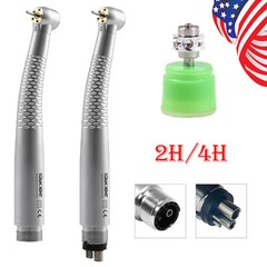 SANDENT Dental 5 LED High Speed Handpiece Single Water Spray 2/4 Hole / Rotor