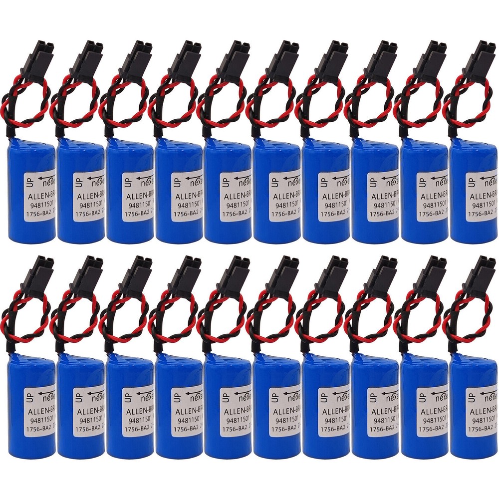 20x 1.2Ah Replace PLC Battery for ALLEN-BRADLEY 1756-BA2 BR2/3A-AB 1745-B1 3.0V
