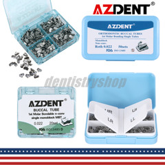 AZDENT Dental Orthodontic Buccal Tubes 1st 2nd Molar Tube Roth MBT 022 Bondable