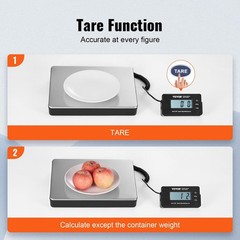 440lb x 1.7oz Sturdy Construction Scale Digital Tare HD Display Easy Read